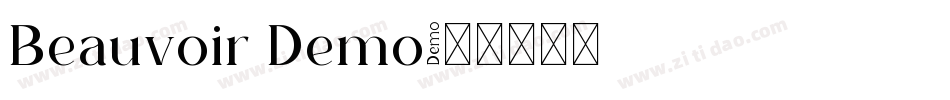 Beauvoir Demo字体转换